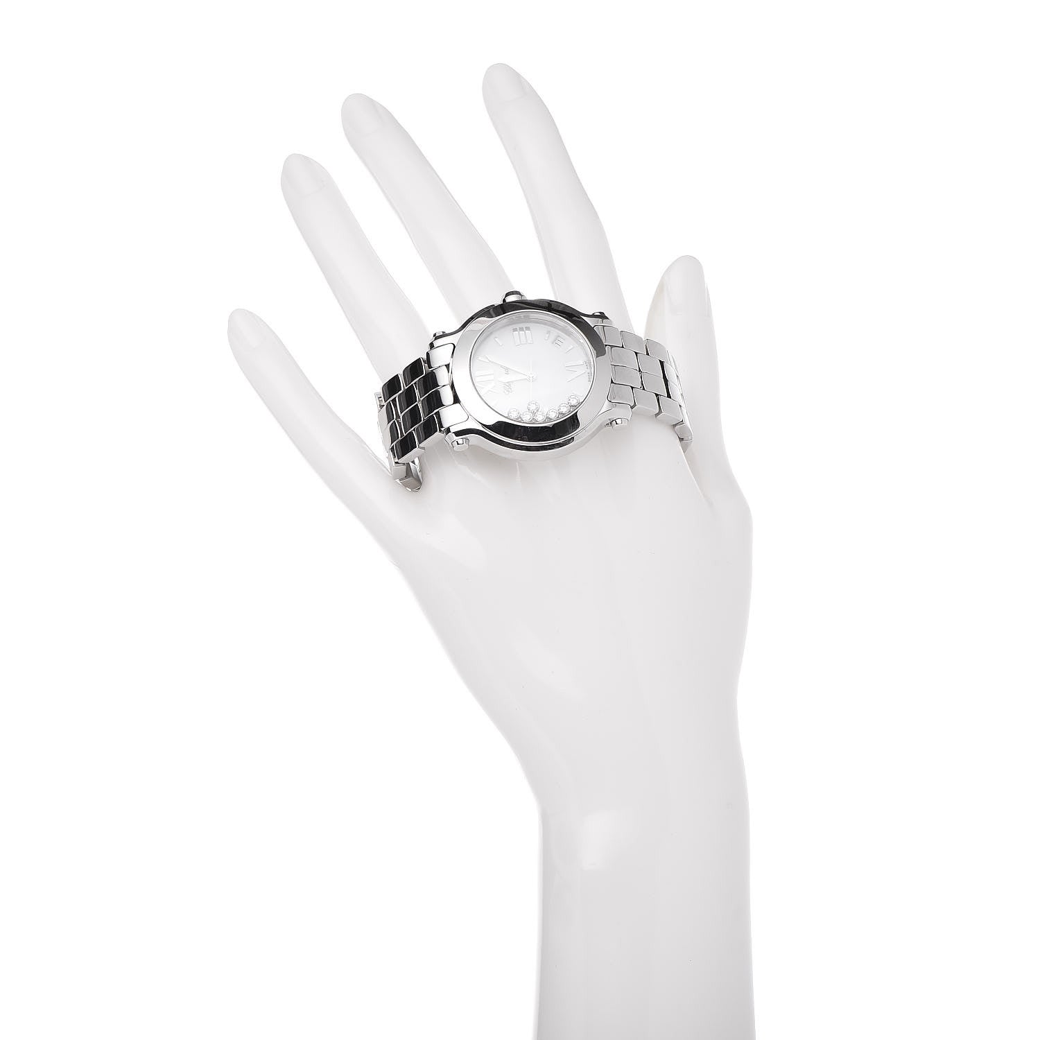Chopard Stainless Steel 7 Diamond 36mm Happy Sport Quartz Watch 2 of 7