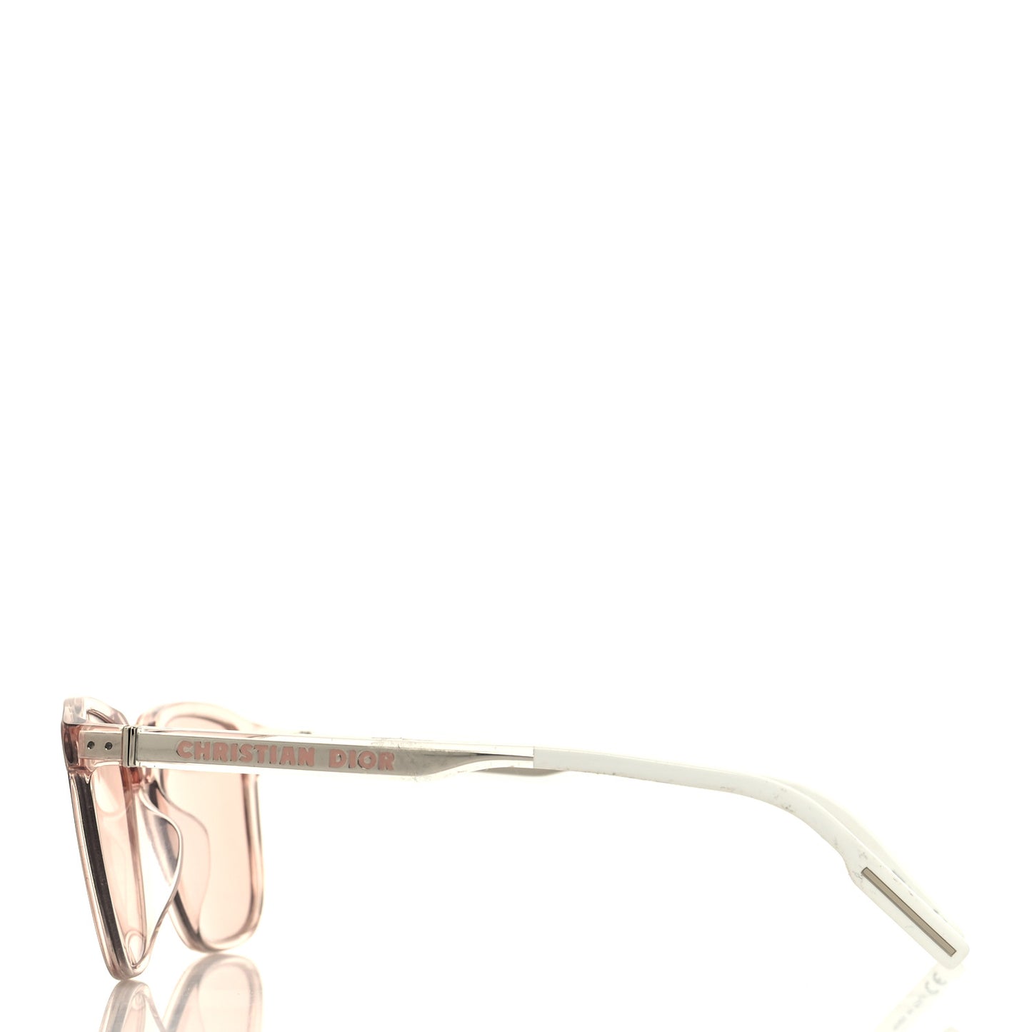 Acetate DiorTag Rectangular Sunglasses Pink