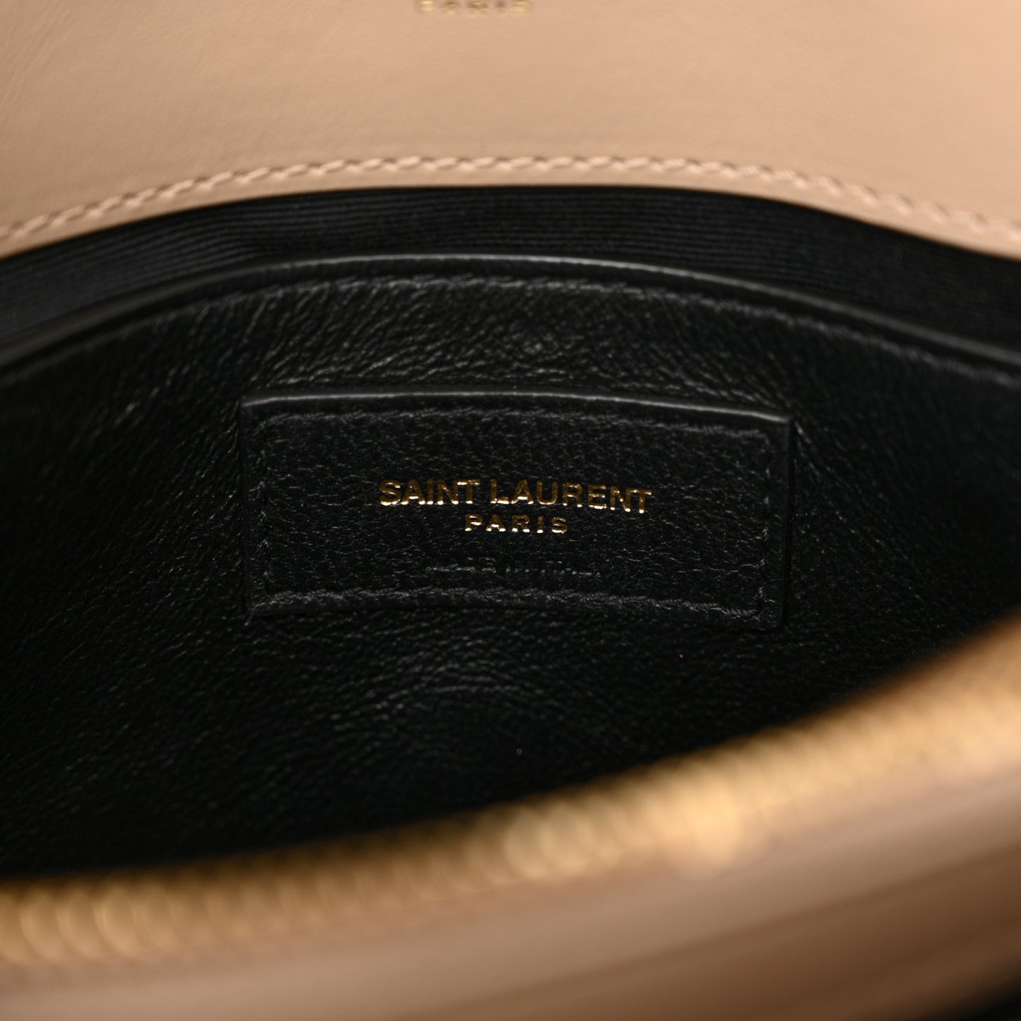 Calfskin Y Quilted Monogram Small Loulou Chain Satchel Dark Beige