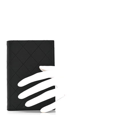 Chanel Grained Calfskin Quilted Passport Holder Wallet So Black 2 of 10