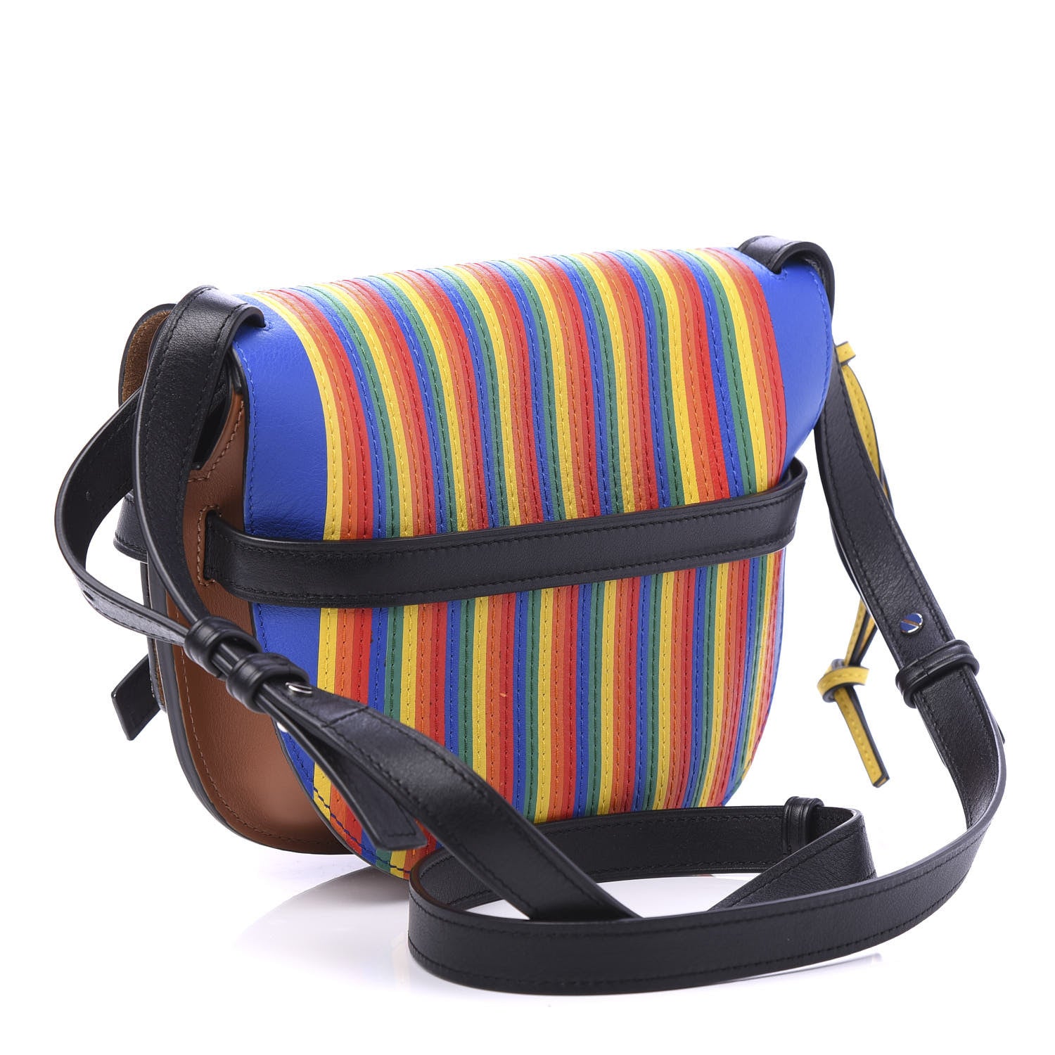 Loewe Calfskin Small Gate Crossbody Bag Rainbow Multicolor 3 of 9