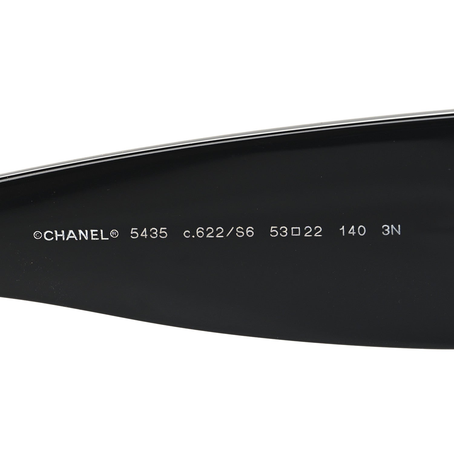 Chanel Acetate Rectangle Sunglasses 5435 Black 5 of 7