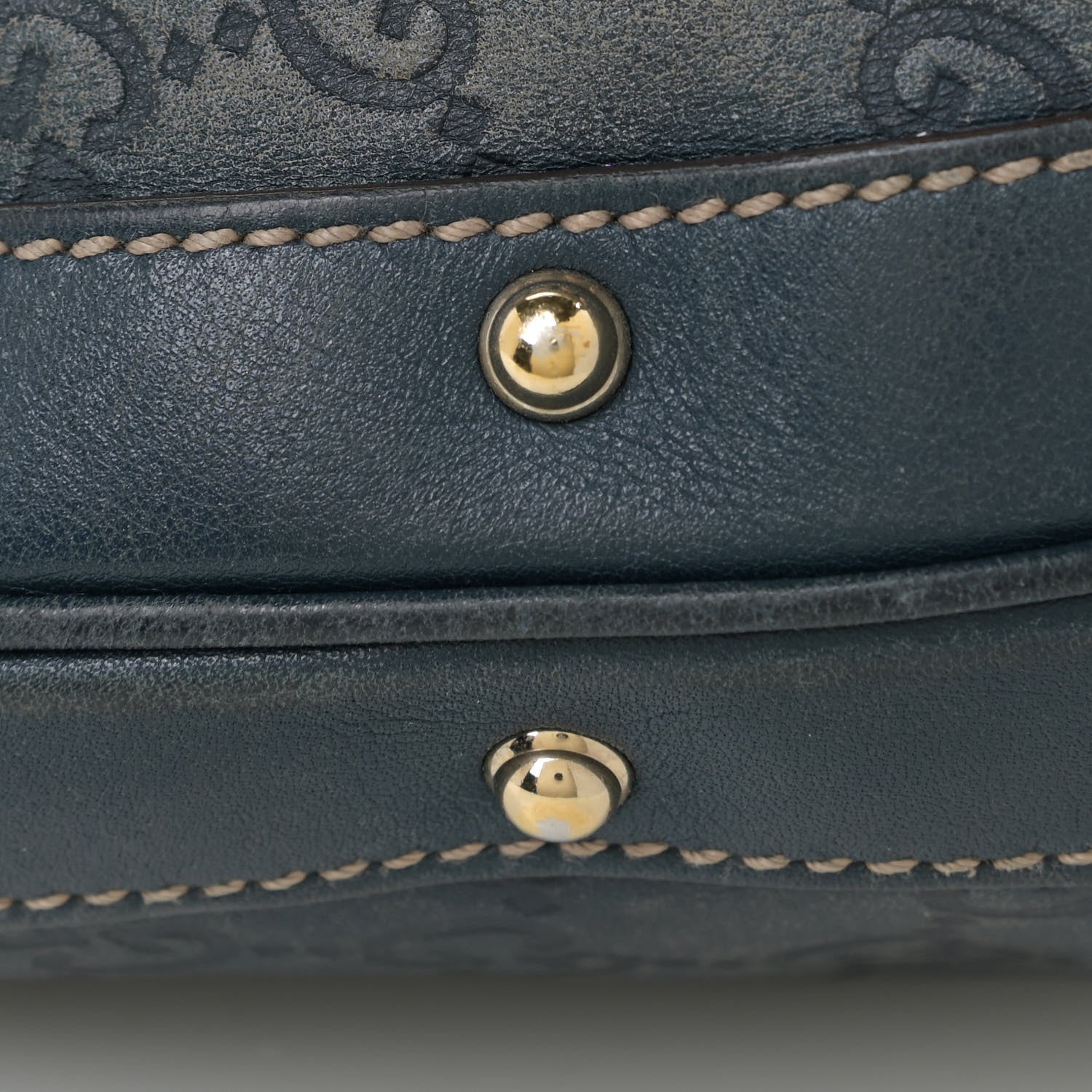 Gucci Guccissima Large Biba Studded Hobo Blue 18 of 18