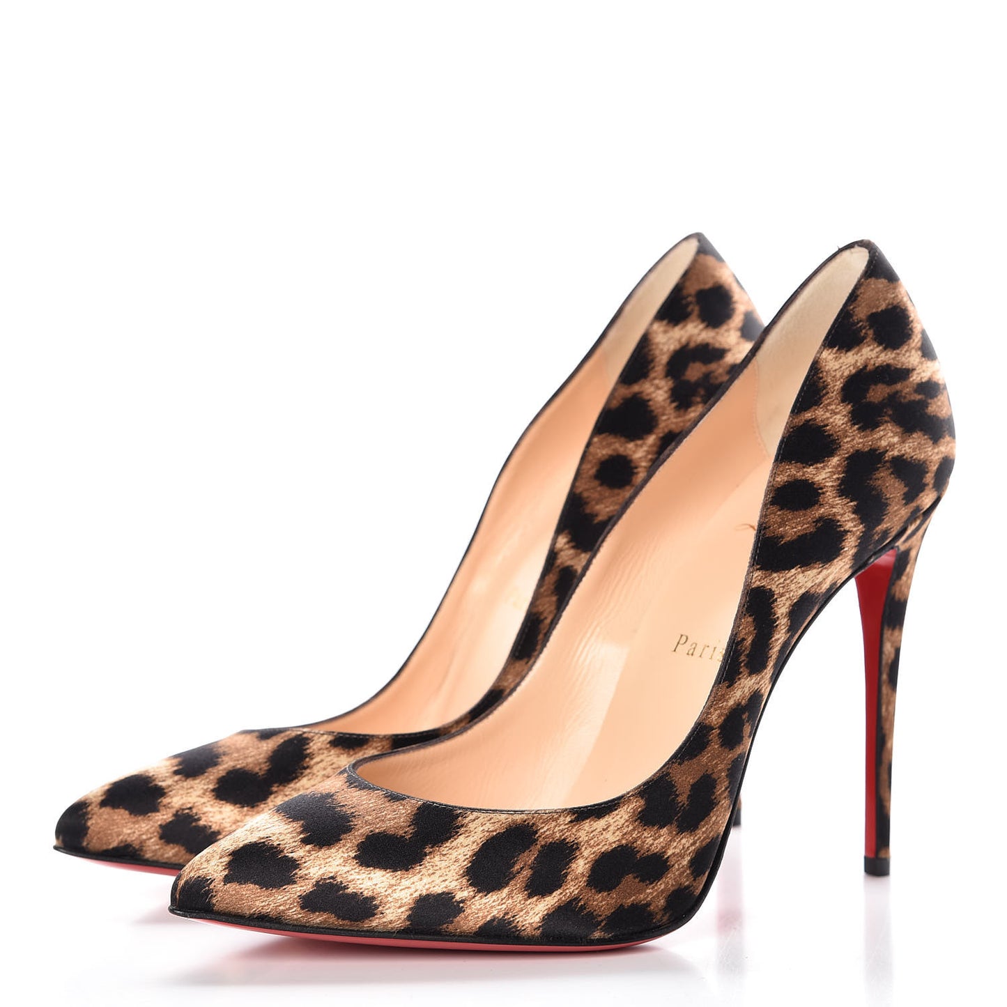 Crepe Satin Leo Pigalle Follies 100 Pumps 39 Brown