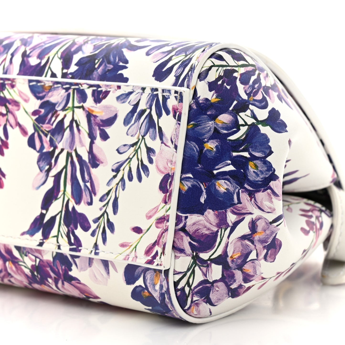 Dauphine Mini Floral Print Miss Sicily Satchel White Multicolor