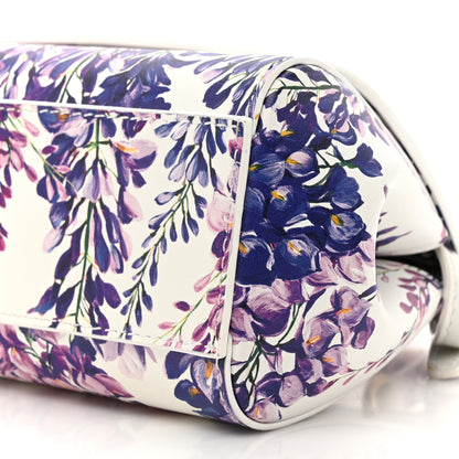 Dolce & Gabbana Dauphine Mini Floral Print Miss Sicily Satchel White Multicolor 8 of 11