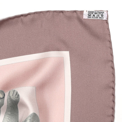 Hermes Silk Confident Des Coeurs Scarf 90 Purple Multicolor 3 of 5