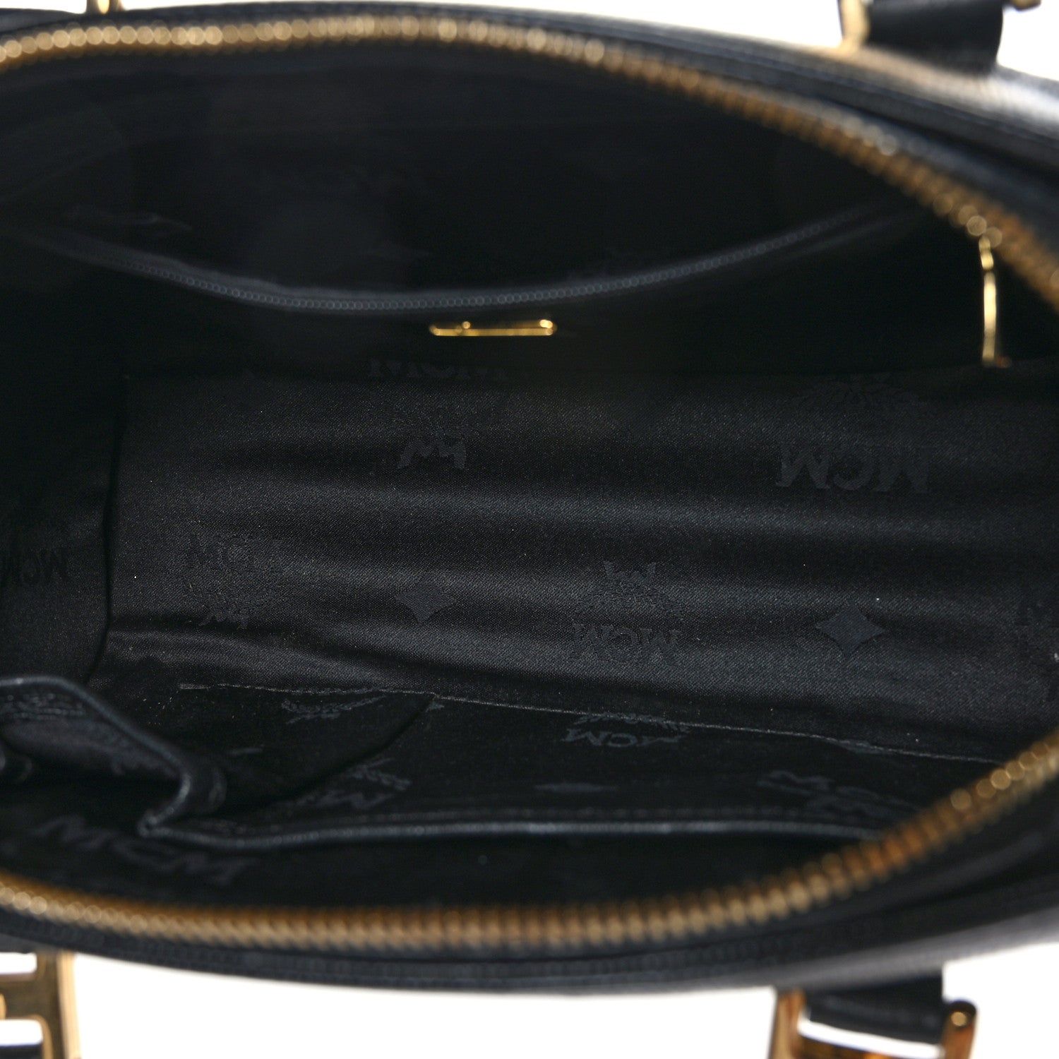 MCM Calfskin Studded Barrel Bag Black 5 of 8