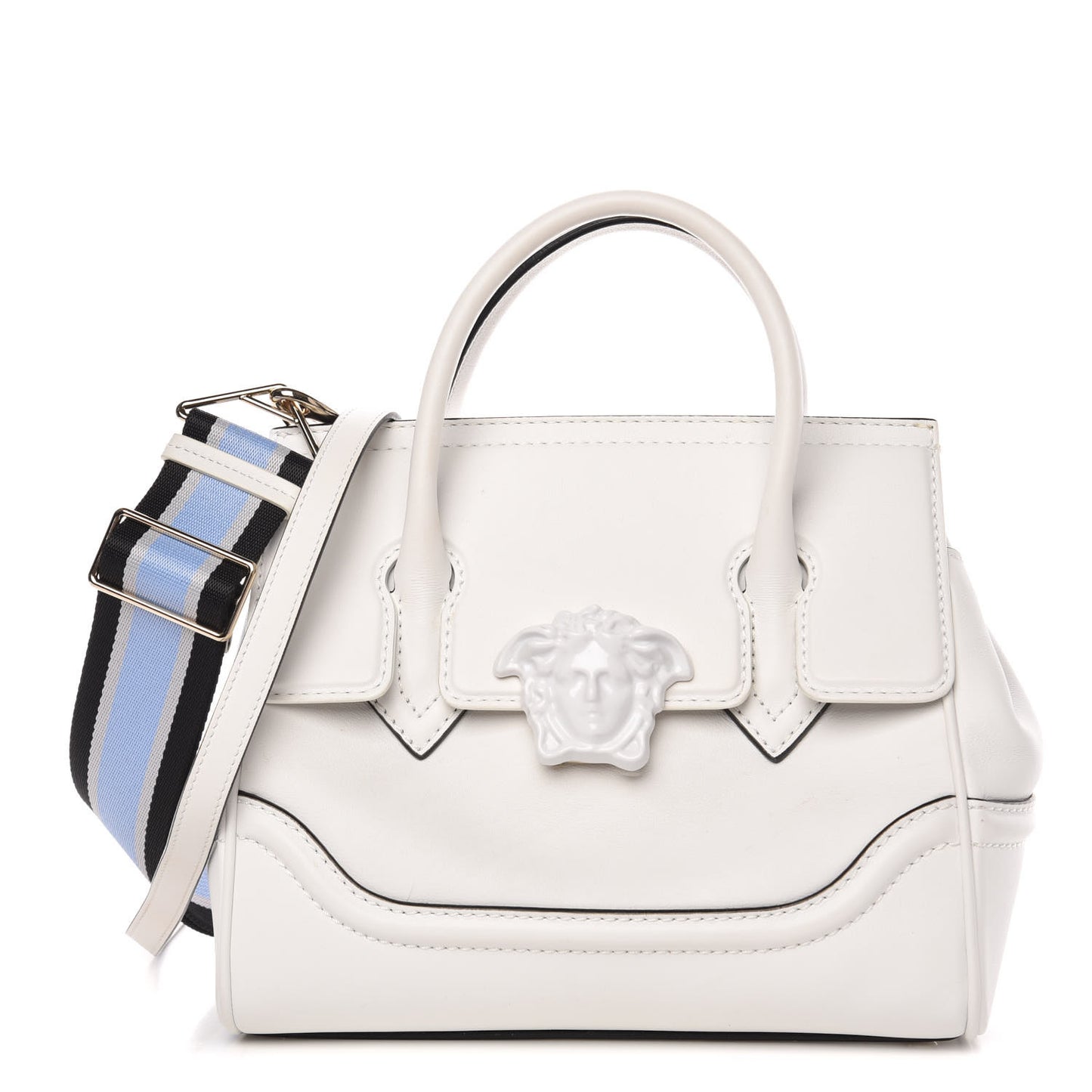 Calfskin Medium Palazzo Empire Bag White
