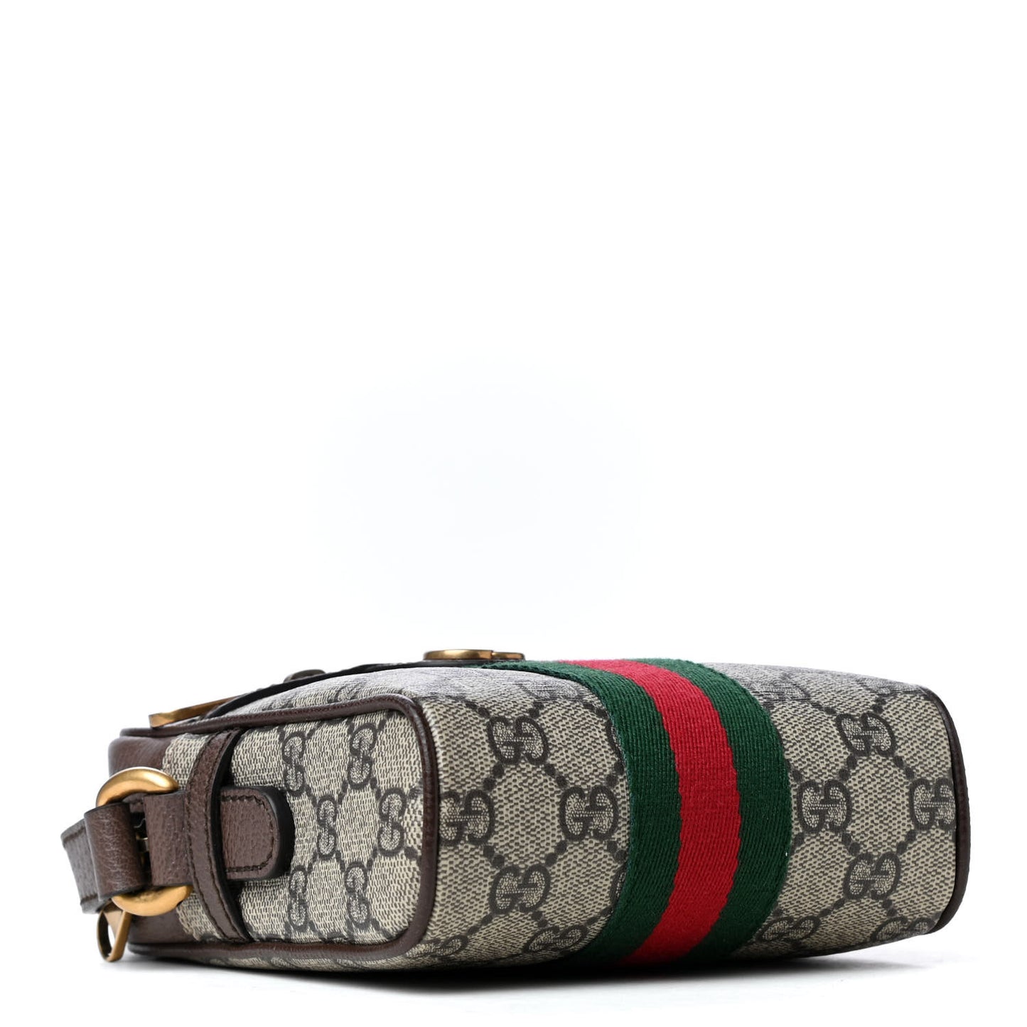 GG Supreme Monogram Web Mini Ophidia Messenger Brown