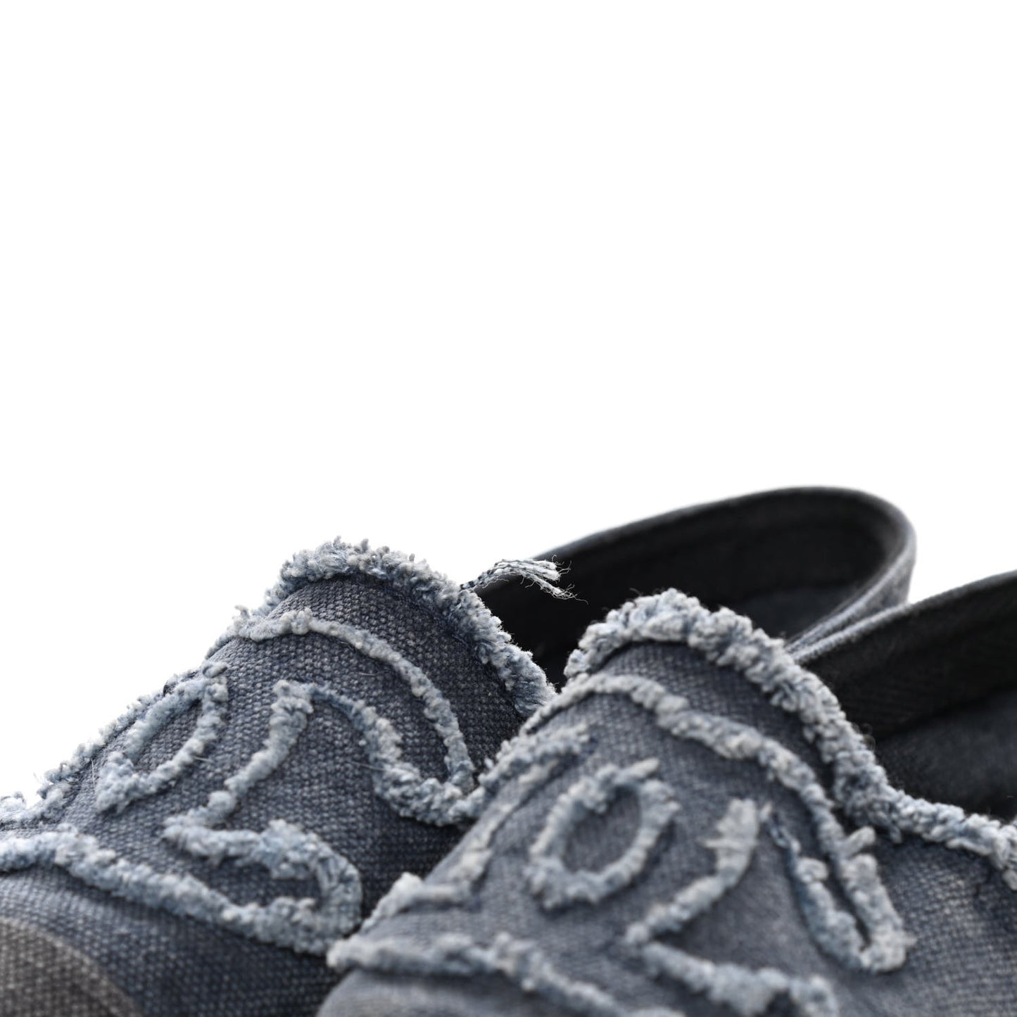 Linen CC Espadrilles 35 Blue Black