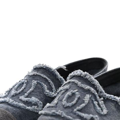 Chanel Linen CC Espadrilles 35 Blue Black 11 of 12