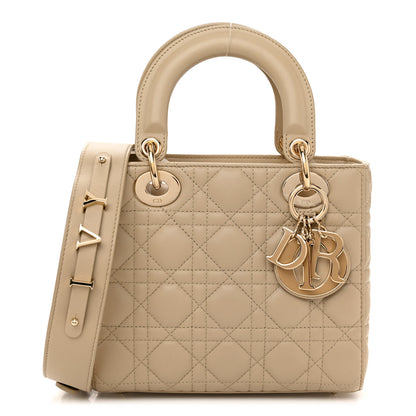 Christian Dior Lambskin Cannage Small My ABCDior Lady Dior Beige 1 of 11