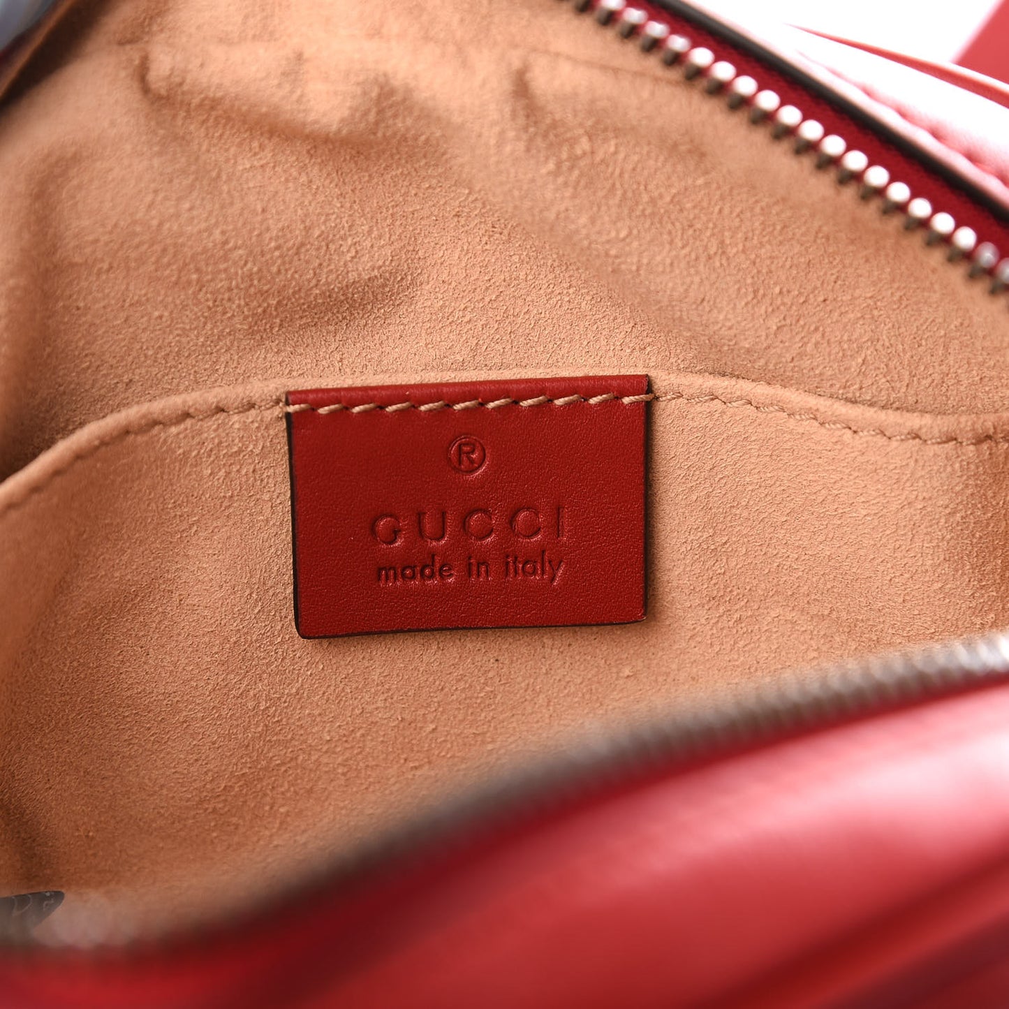 Calfskin Matelasse GG Marmont Belt Bag 85 34 Hibiscus Red