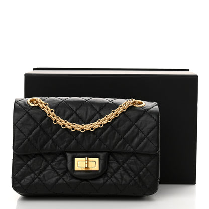 Chanel Aged Calfskin Quilted 2.55 Reissue Mini Flap Black 12 of 12