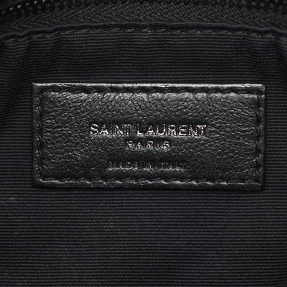 Saint Laurent Lambskin Quilted Monogram Monochrome Small Loulou Puffer Chain Satchel Black 6 of 10