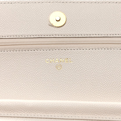 Chanel Caviar Quilted Enamel Coco Casino Wallet On Chain WOC White 5 of 12