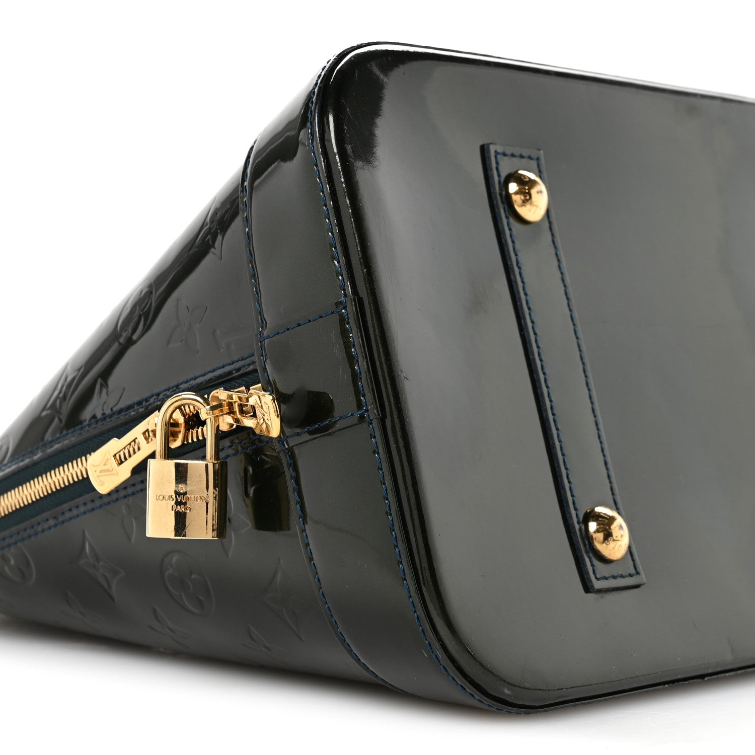 Louis Vuitton Vernis Alma GM Blue Nuit 9 of 10