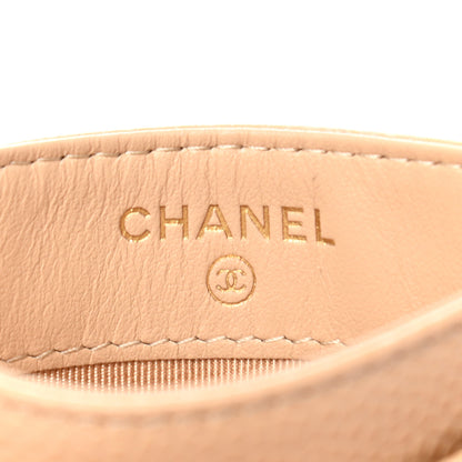 Chanel Caviar Quilted Card Holder Beige 6 of 8