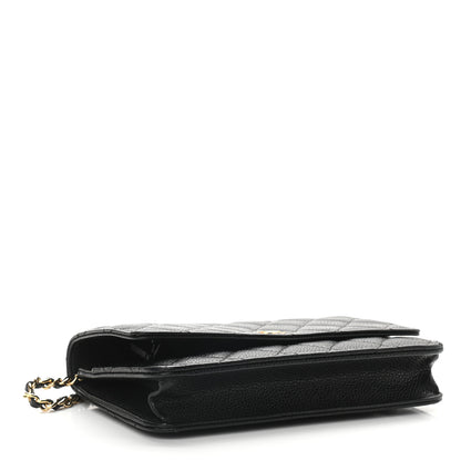 Chanel Caviar Quilted Wallet On Chain WOC Black 4 of 10