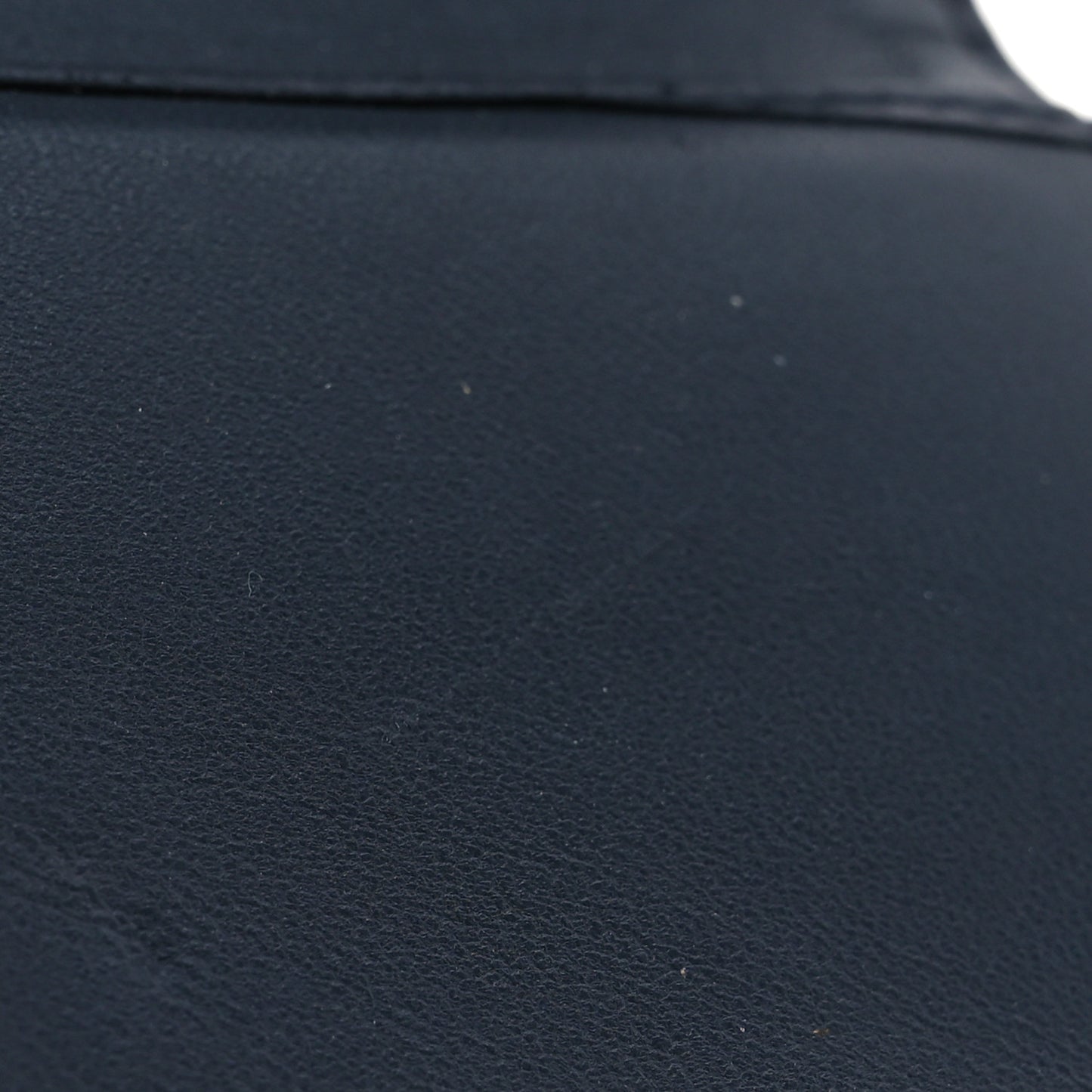 Metallic Patent Micro-Cannage Diorama Elancee Wallet Dark Blue