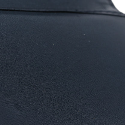 Christian Dior Metallic Patent Micro-Cannage Diorama Elancee Wallet Dark Blue 11 of 16