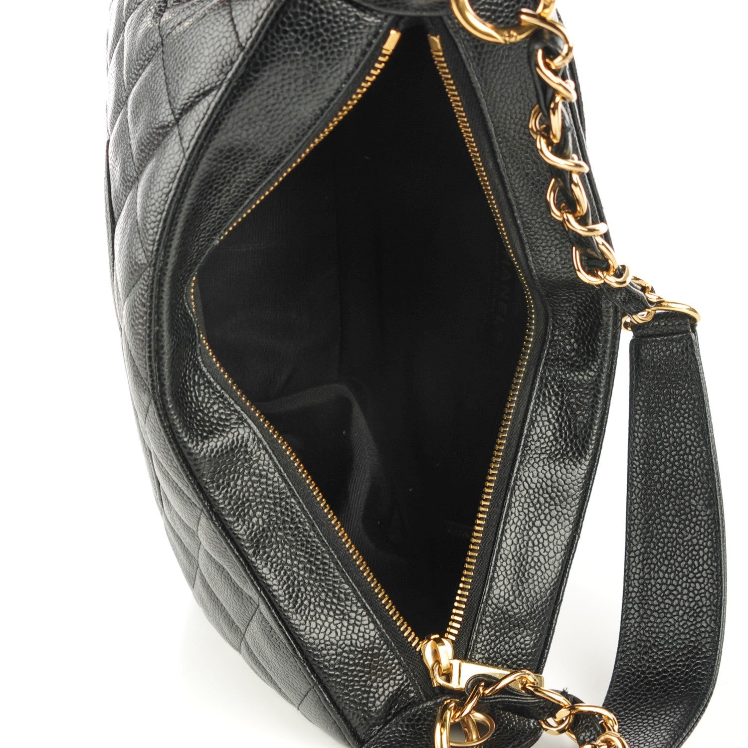 Chanel Caviar Quilted Hobo Black 5 of 7