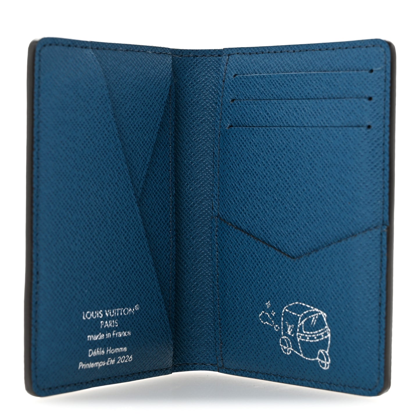 Monogram Pigment Pocket Organizer Blue