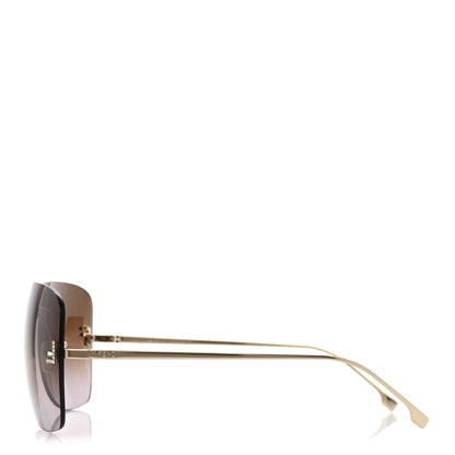 Fendi Metal Crystal Sunglasses FE4134US Gold 3 of 8