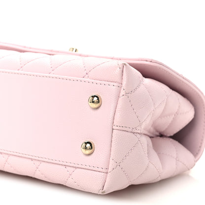 Chanel Caviar Quilted Mini Coco Handle Flap Light Pink 11 of 12