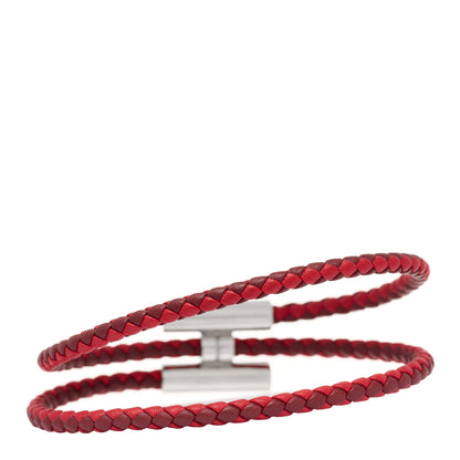Hermes Swift Double Wrap Cord Tournis Tresse Bracelet T4 3 of 4