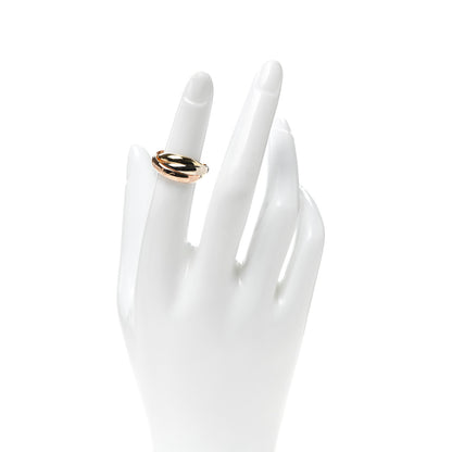 Cartier 18K Pink Yellow White Gold Classic Les Must De Cartier Trinity Ring 51 5.75 2 of 4