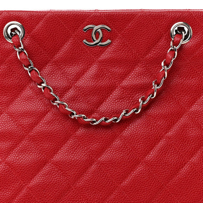 Chanel Caviar Shoulder Bag Red 8 of 13