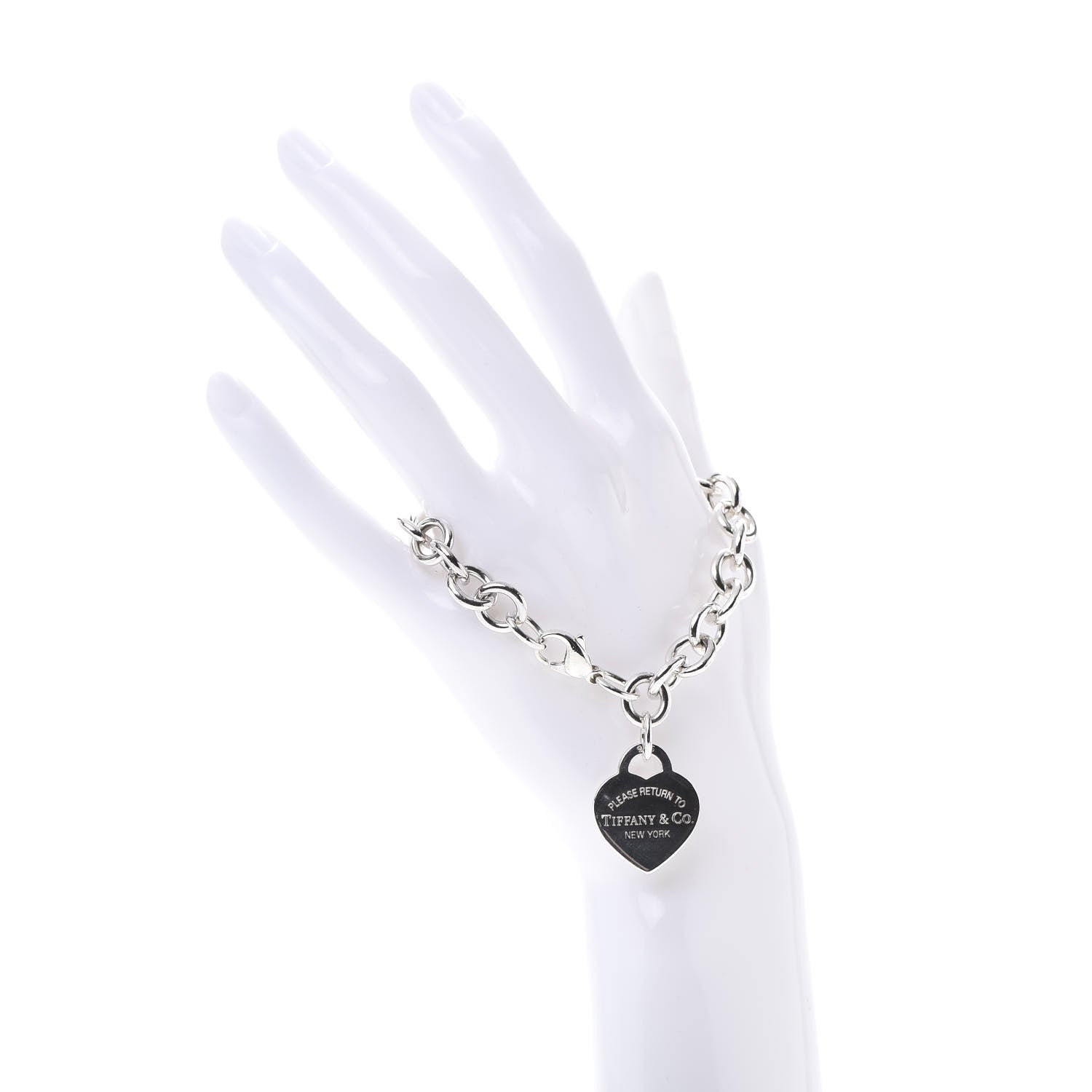 Tiffany Sterling Silver Return to Heart Tag Charm Bracelet 2 of 6