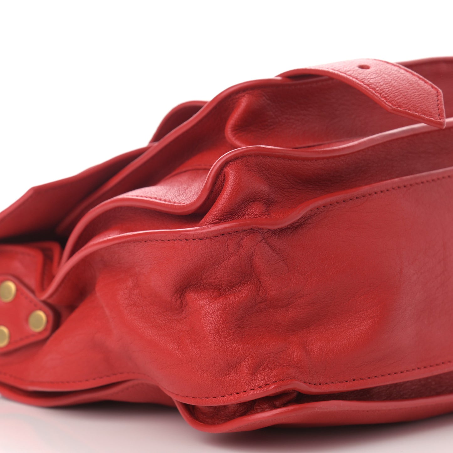 Lambskin Medium PS1 Satchel Bright Red