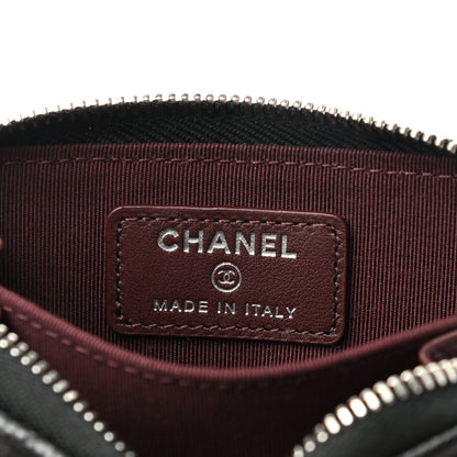 Chanel Caviar Quilted Zip Card Holder Black 6 of 8
