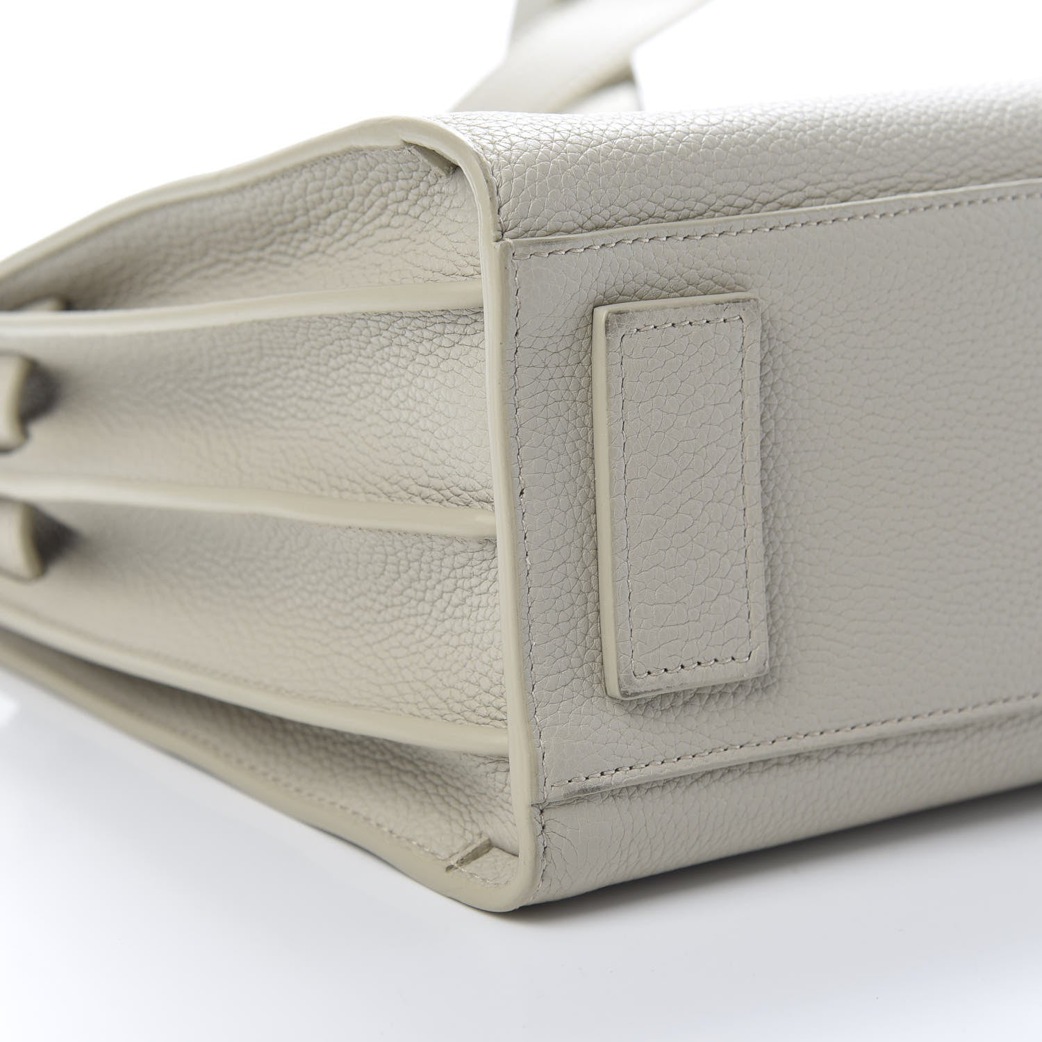 Saint Laurent Grained Calfskin Baby Sac De Jour Souple Ivory 9 of 13