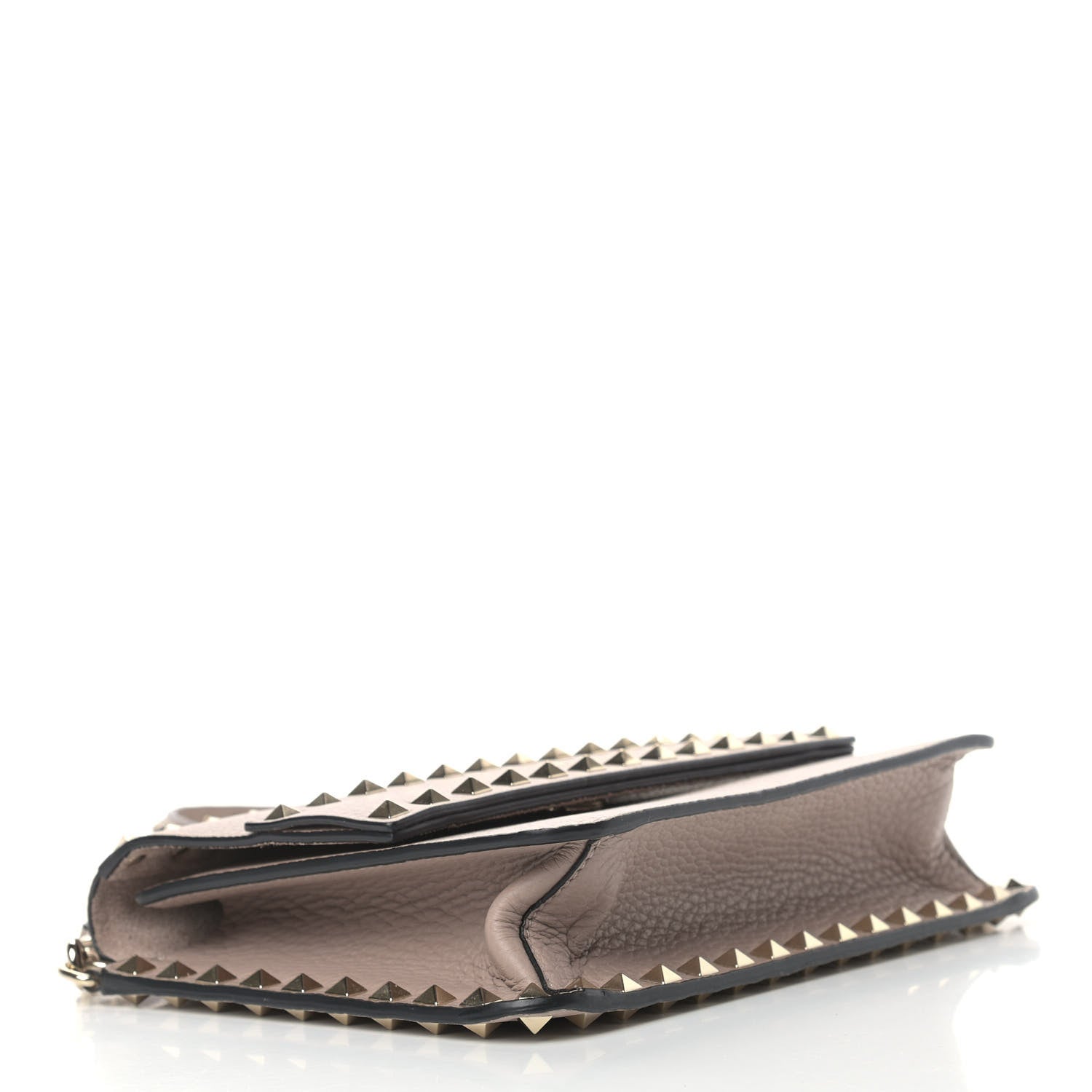 Valentino Garavani Pebbled Calfskin Rockstud Side Slip Crossbody Poudre 4 of 8