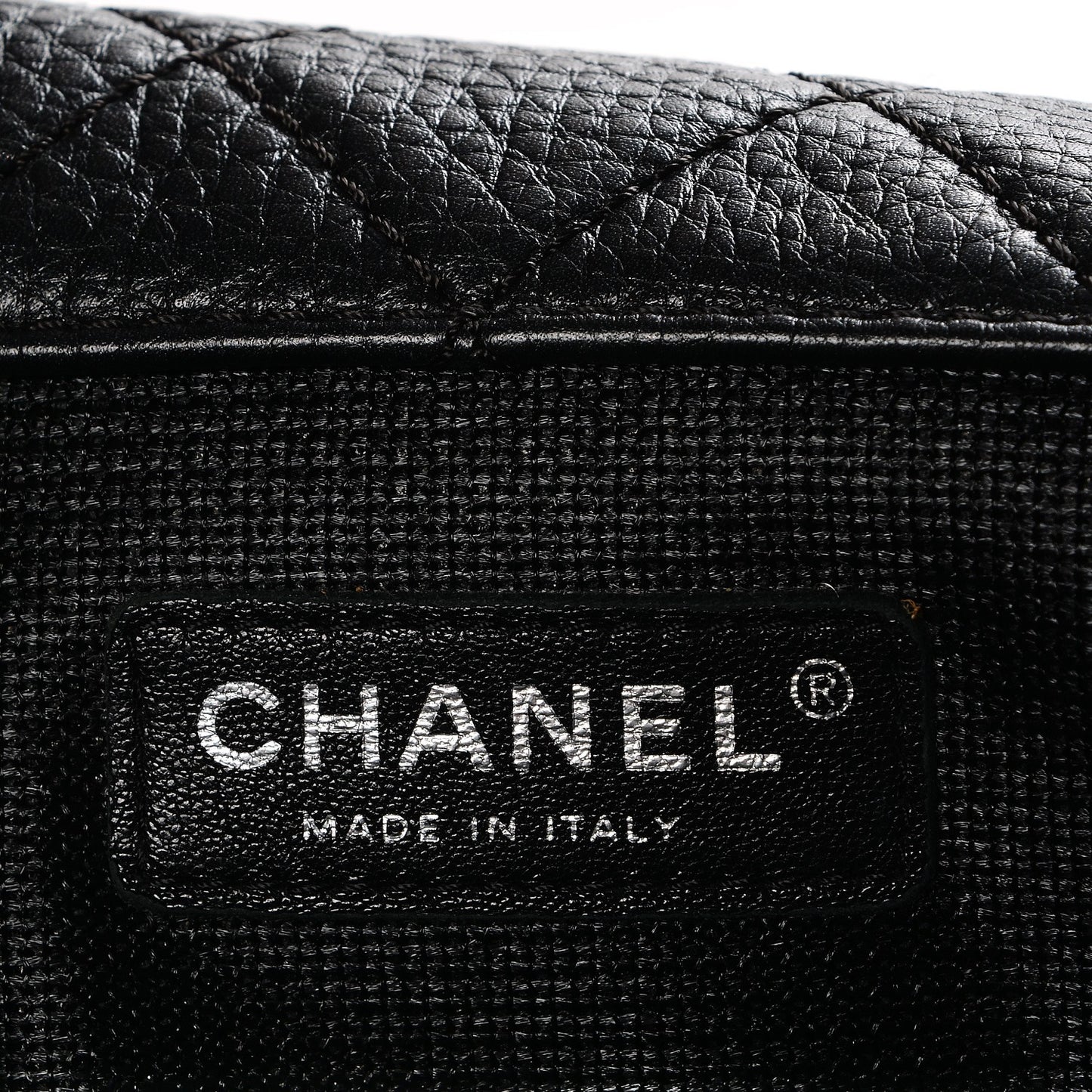 Calfskin Quilted XXL Travel Flap Bag Black