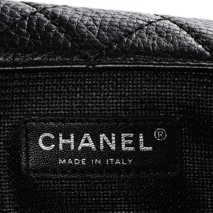 Chanel Calfskin Quilted XXL Travel Flap Bag Black 8 of 9