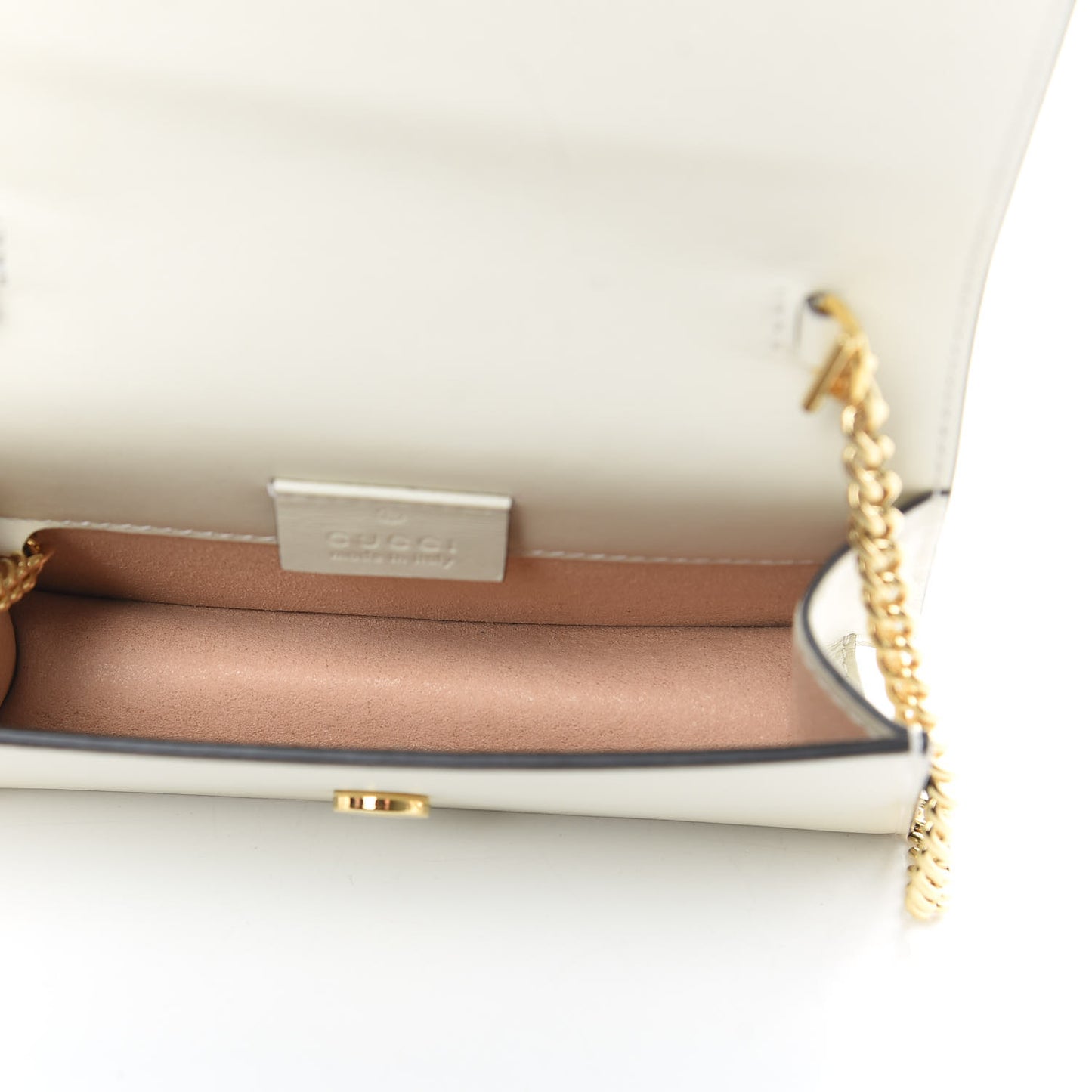 Calfskin Super Mini Sylvie Chain Shoulder Bag White