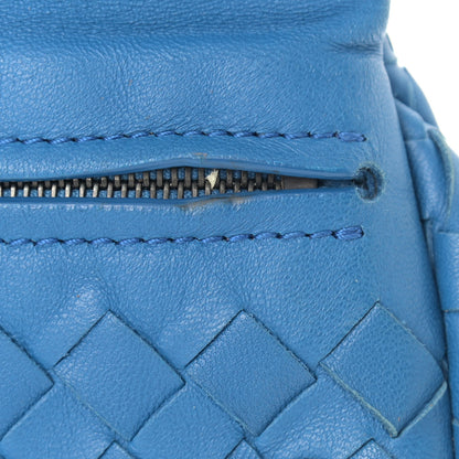 Bottega Veneta Nappa Intrecciato Small Chain Crossbody Blue 13 of 14