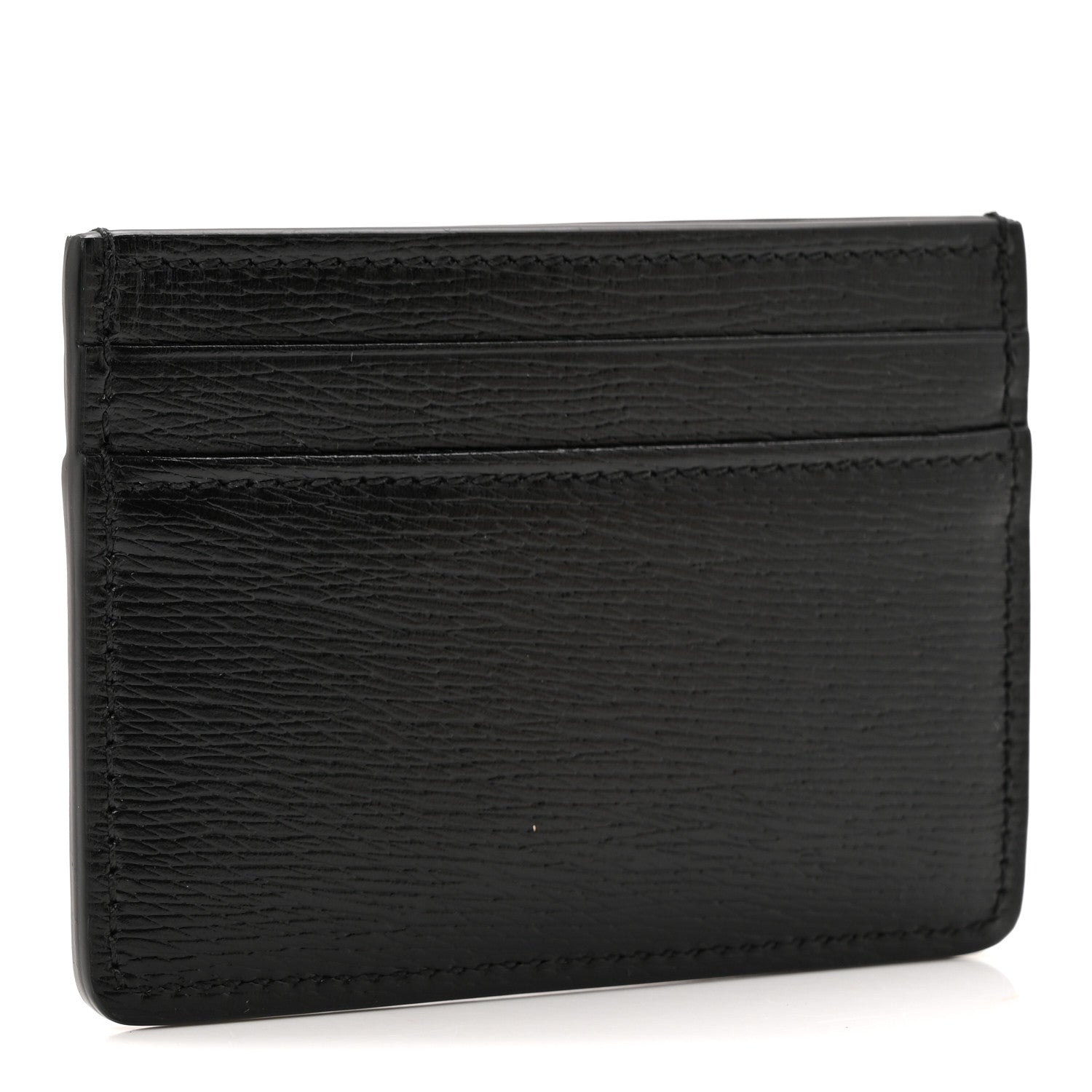 Gucci Calfskin Script Card Holder Black 3 of 7