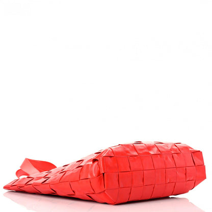 Bottega Veneta Calfskin Maxi Intrecciato Cassette Tote Tomato 5 of 9
