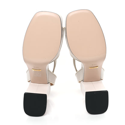 Gucci Quentin Granada Kid Horsebit 25/60mm Platform Sandals 38.5 Mystic White 5 of 11