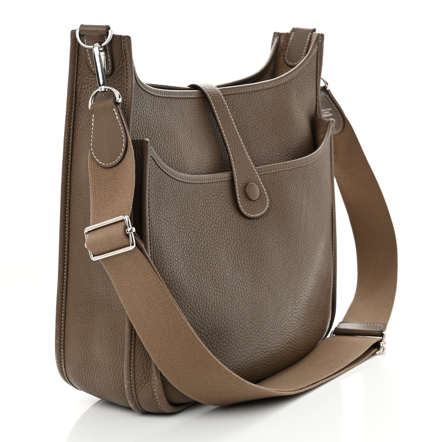 Hermes Taurillon Clemence Evelyne III PM Etoupe 3 of 15