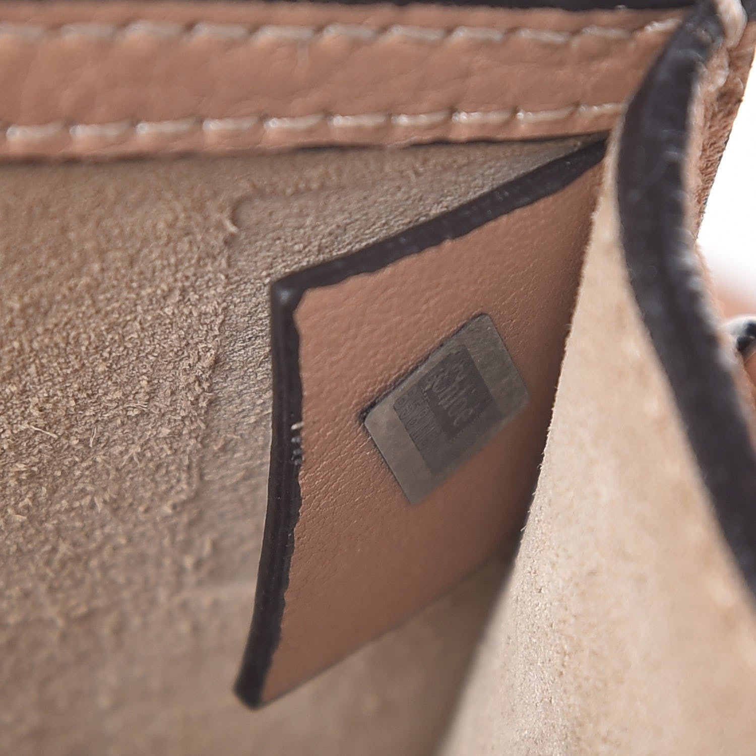 Chloe Calfskin Suede Small Nile Bracelet Bag Biscotti Beige 7 of 10