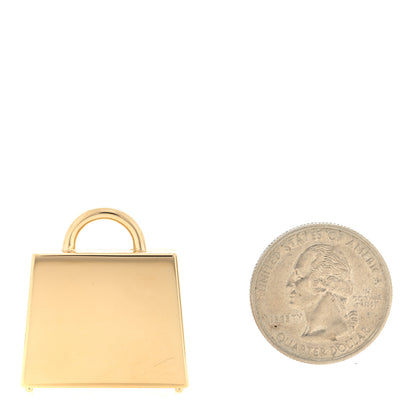 Hermes Lacquered Permabrass Kelly Curiosite Charm Black 2 of 3