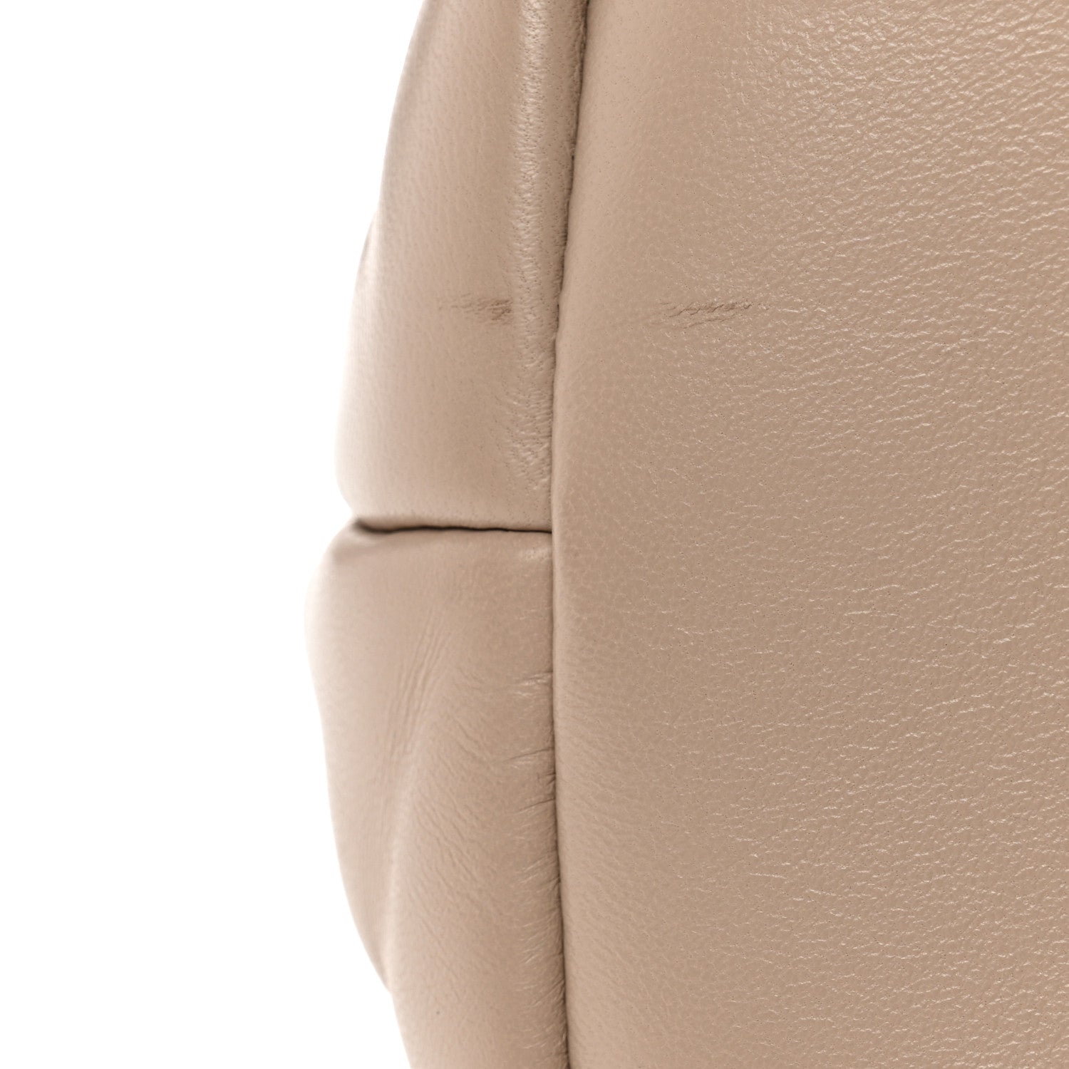 Saint Laurent Lambskin Quilted Medium Loulou Puffer Monogram Chain Satchel Dark Beige 11 of 11