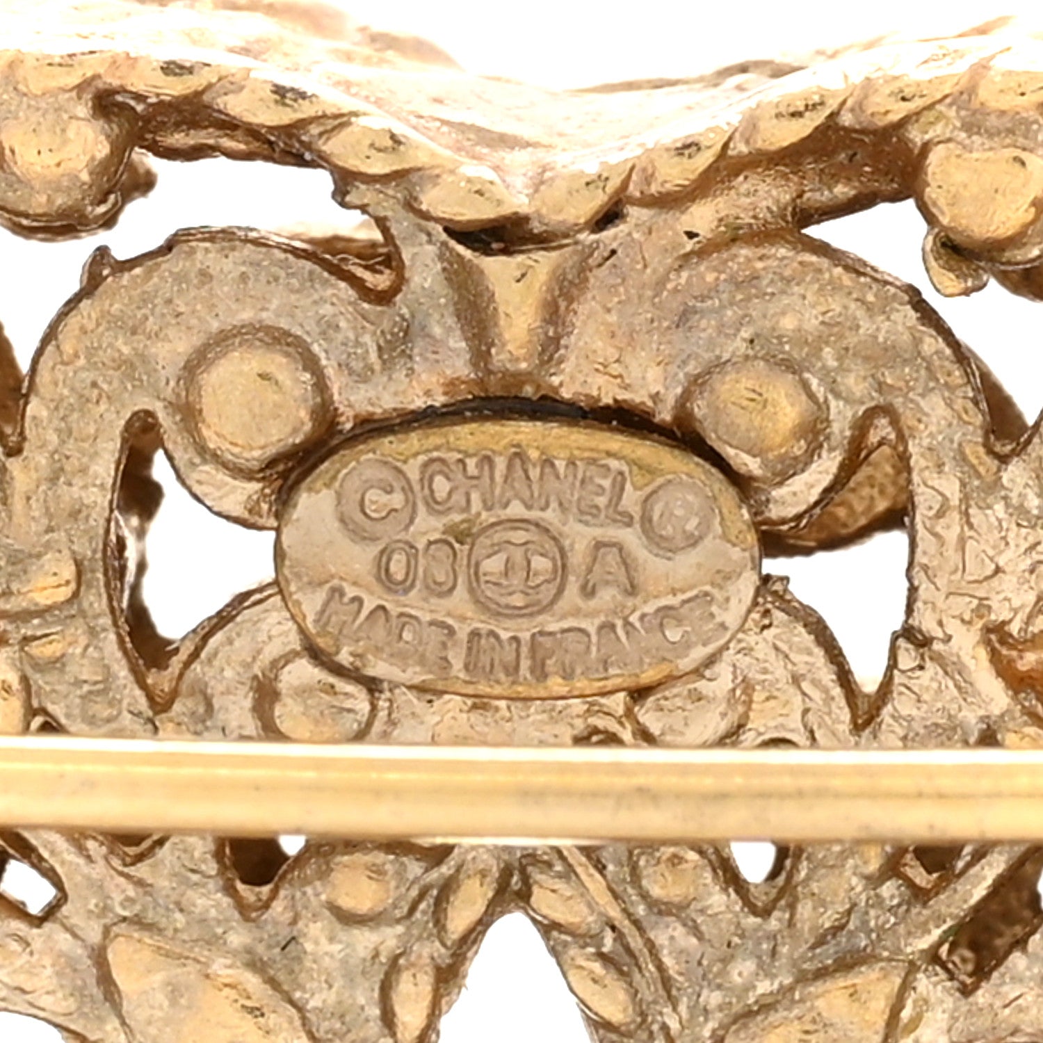 Chanel Chain CC Brooch Gold 4 of 5